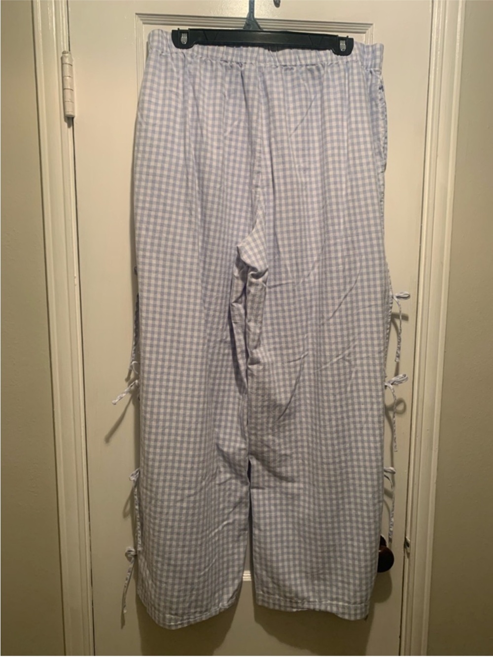 Sincerely Jules Soft Baby Blue
Gingham Wide Leg Side Bow Tie
Pants XL - Picture 4 of 16